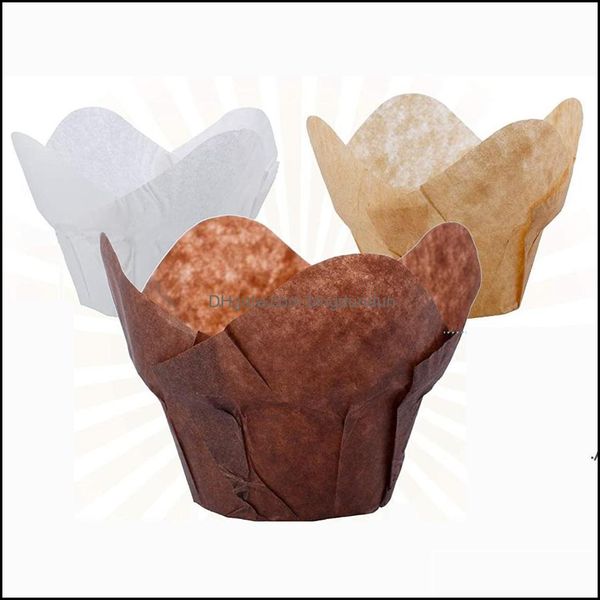 Cupcake Lotus Baking Paper Muffin Liners pergamena Cupt Resistente Involuzionario per matrimoni Birthday RRA12647 Dropse Delivery Home G Otxtv