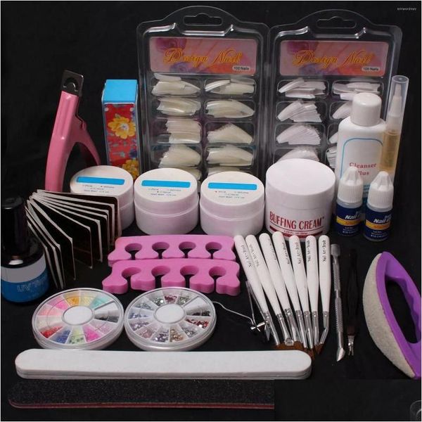 Nail Art Kit 2023 Pro 23In1 Gel Uv Top Coat 7 Pennelli French Tips Colla Cutter File Tools Set Drop Delivery Salute Bellezza Dhzo2