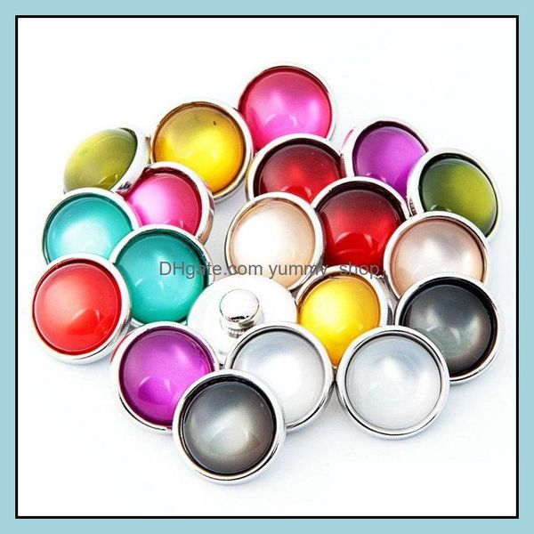 Chiusure Ganci Amsterdam Vintage Opal Candy Color 12Mm Bottone a pressione intercambiabile Accessorio per gioielli fai da te Chiusura Goccia Consegna Trovare Otafc