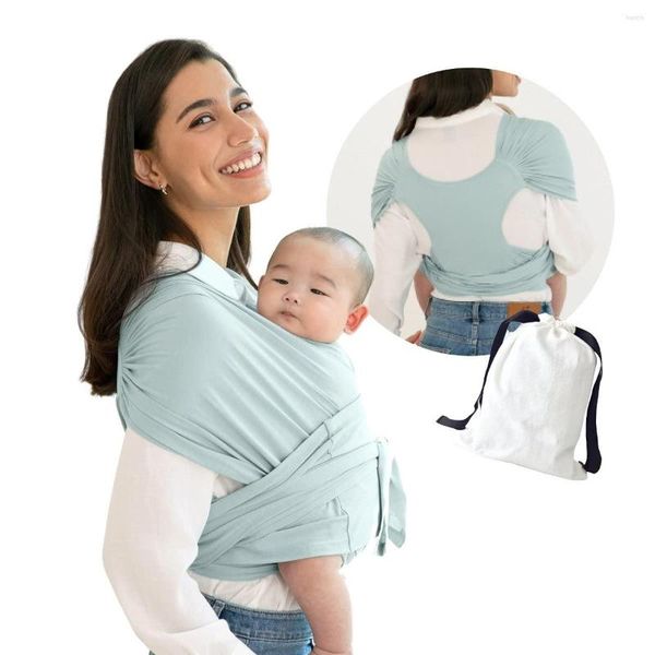 Depolama çantaları bebek sargısı taşıyıcı bebek ve çocuk askı, Borns için Basit Önceden Sarılmış Tutucu Emzirme Doğum Rahat