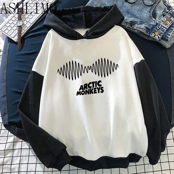 Herren Hoodies Sweatshirts ARCTIC MONKEYS Sound Wave Gedruckt Brief Herbst Winter Hoodie Fleece Langarm Pullover Weibliche Oversize 230113