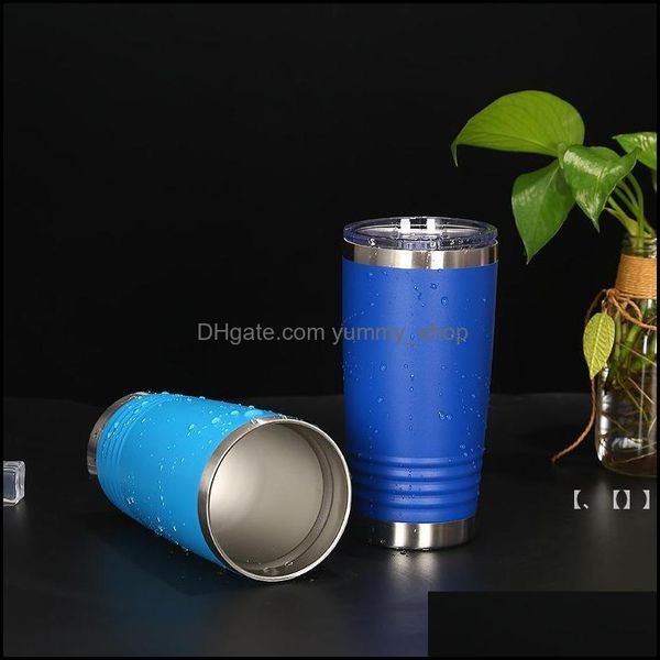 Tazze New20Oz Tumbler Acciaio inossidabile Sottovuoto Termos Coperchio Caffè Birra Grande capacità Sport Boccetta d'acqua Thermos Cold Seaway Dro Otgtt