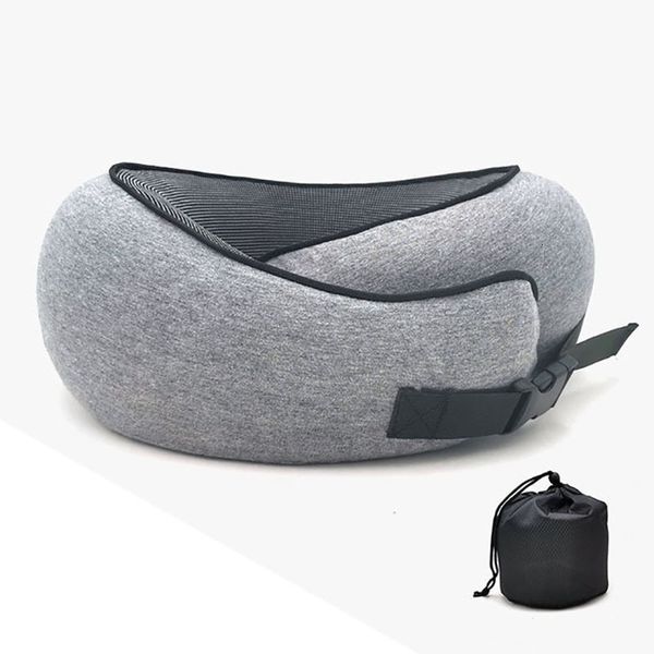 Supporto e rack Memory Foam Cuscino per il collo Vertebra cervicale Viaggio portatile Pausa mezzogiorno Aereo U Tipo di sonno Borsa da campeggio per il trasporto 230113