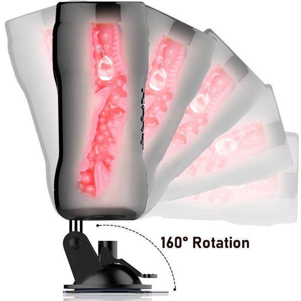 Предметы красоты мужской мастурбатор чашка вагинальное для мужчин настоящая киска вращающаяся рука без рука вакуум вакуум для взрослых мастурбации сексуальные игрушки 18