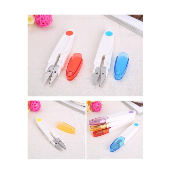 Tesoura 100pcs/lote scissor crossstitch costura mini ferramenta bordado home clipper snip alfaiate thread house transparente er dhpsv