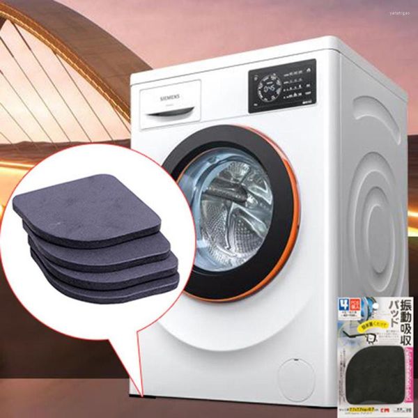 Alpendre de travesseiro Swing 4 PCs Máquina de lavar almofada de algodão mudo refrigerador anti -slip tapete z Sento