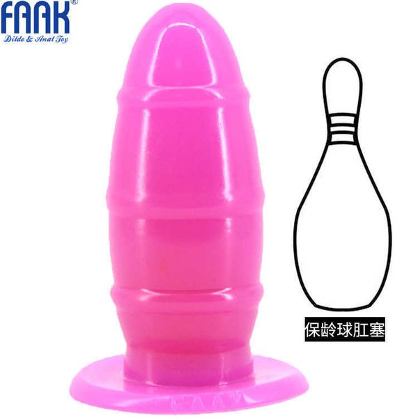 Itens de beleza boliche de sucker simulação pênis plug plug plug vagina masturbação dispositivo de masturbação casal de jogo sexy brinquedo