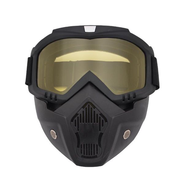 Visão noturna de óculos ao ar livre Paintball tiro óculos de óculos com máscara destacável Anti-Impacto CS Game de guerra Airosft Hunting Glass tática militar