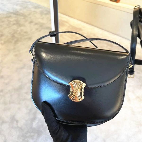 Borsa a tracolla con patta per pochette Borsa a tracolla per uomo da donna Designer di lusso TEEN TRIOMPHE BESACE Borsa a tracolla in vera pelle tote borsa a tracolla in metallo dorato Borse