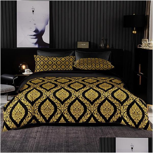 Bedding Sets Noble Style Golden Conjunto de doutor