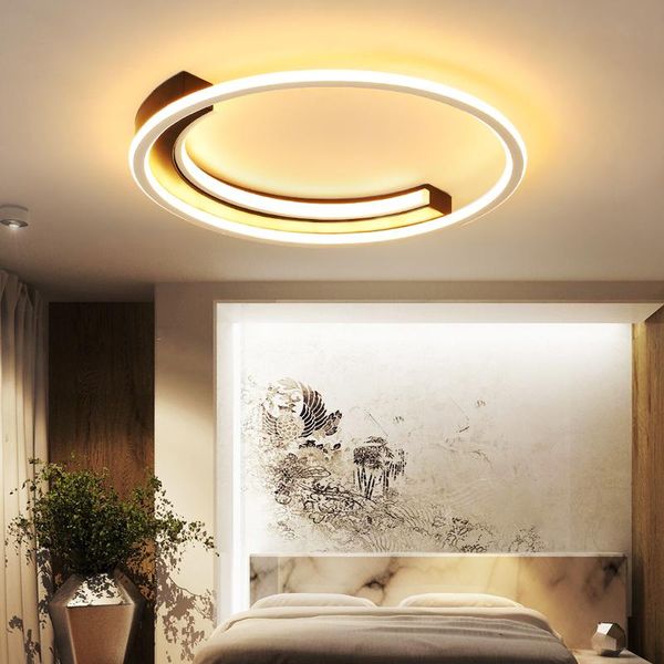 Luzes de teto Bedroom Luz simples Modern LED Personalidade criativa Sala de estar quente e romântica lâmpadas nórdicas lanternas