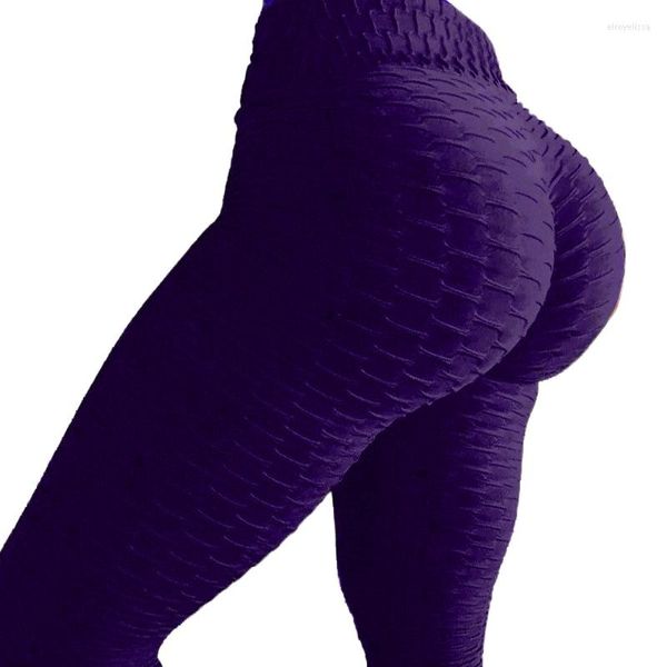 Aktive Hosen CKAHSBI Elastische hohe Taille Legging Yoga Bumps Style Put Hip Fold Atmungsaktive schlanke Sporthose