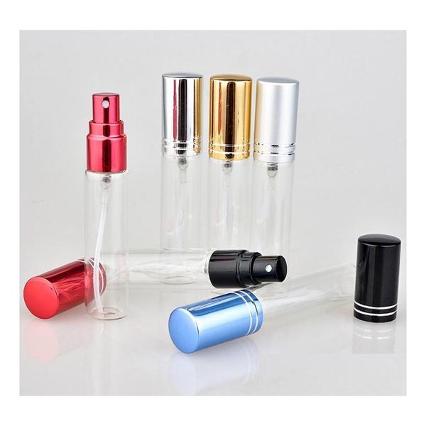 Garrafas de embalagem 10ml Parfum Atomizador de vidro Grampo de gelo spray Fragr￢ncia recarreg￡vel por perfume vazio para viagens port￡til SN1327 Drop d dhhda