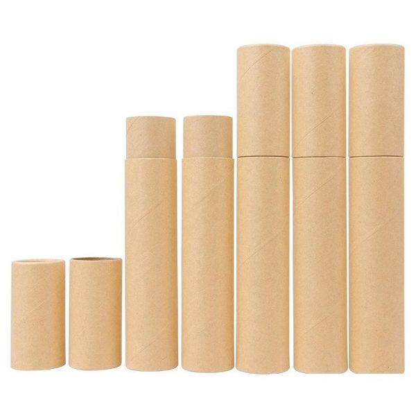 Caixas de armazenamento caixas pretas kraft papel incenso barril de tubo pequeno para l￡pis joss stick conveniente transportar lx1636 entrega de queda dhrta