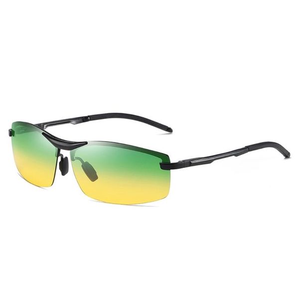 Sonnenbrille Anti-Glare Clear Night Vision Polarisierte Gelbe Fahrbrille X4YA