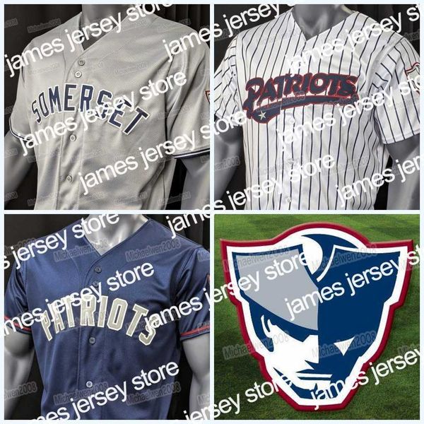 Baseball usa camisas da faculdade Baseball Somerset Baseball Jersey 2021 Novos uniformes