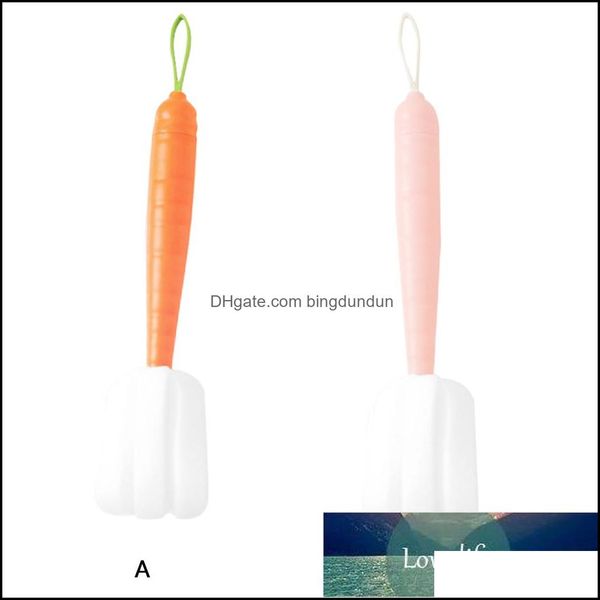 Esponjas vasculas almofadas de alça longa alça de cenoura remoção de sujeira de escova de caneca de maconha de maconha de maconha Ferramenta de limpeza Droga Drop Home Gar Ot2yi