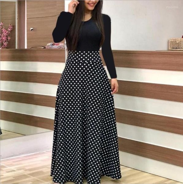 Partykleider Frühling Sommer Büro Dame Langes Kleid Indie Folk Maxi Gedruckt Muslimische Frauen Casual Islamische Kleidung 11