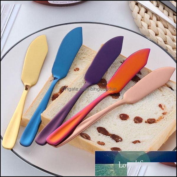 Utensili per formaggio 1 pezzo Coltello per burro in acciaio inossidabile Dessert Marmellate Spalmatori Westen Colazione Posate Stoviglie da cucina Consegna a domicilio G Otbv2