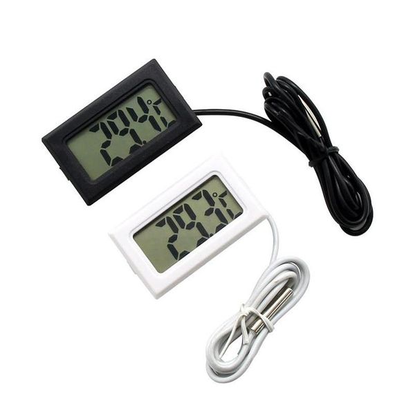 Sıcaklık Aletleri Dijital LCD Termometre Higometre Hava Durumu İstasyonu Teşhis Aracı Termal Regatör Termometre 50 Drop Delive DHAFS