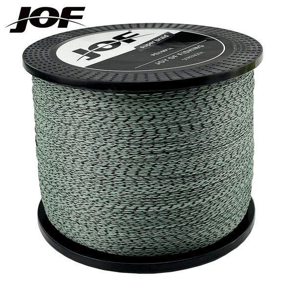 Линия оплетки JOF 8 Strands Плетеные рыбалки Multifilament 300 м 500 м 1000 м карп Японские аксессуары 230113