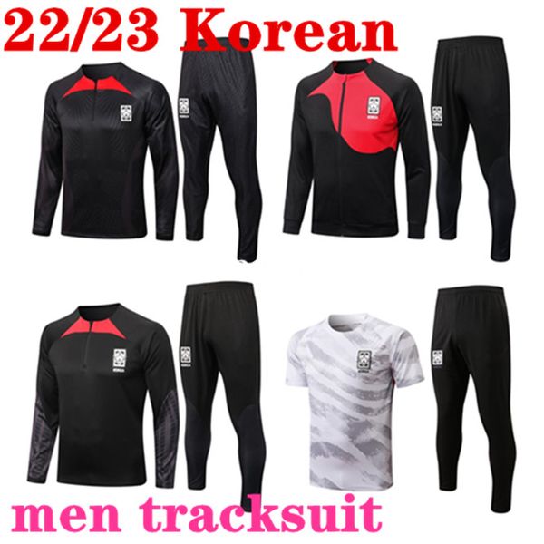 2022 South Soccer Jersey Coreano Treino Son Hwang Kim Hwang Lee Jeong Sung Lee Kwon 22 23 Jersey Casaco de Futebol Calças de Manga Longa Jaqueta Terno de Treinamento Sportswear