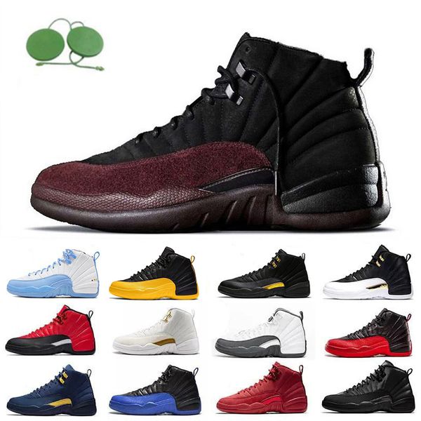 Ein Ma Maniere x Black Herren-Basketballschuh Jumpman 12 12s Eastside Golf University Blue Reverse Flu Game Taxi Utility Gym Red Michigan Trainer Sport-Sneaker-Schuh