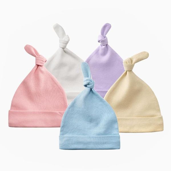 Cappelli Caps Ins Born Hat Baby Pography Props Cotton Abiti di cotone per bambini 0-3m Candy Colours Colors Spring e Autunno Accessori