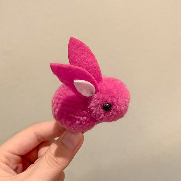 Qualità carino peluche coniglio forcine per bambini clip per capelli cartone animato coniglio accessori per capelli ragazza BB clip baby principessa frangia laterale clip per capelli rotti 2749