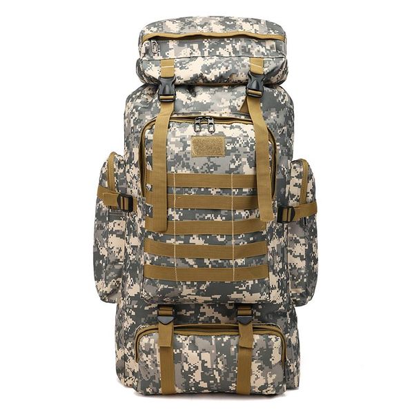 Bolsas ao ar livre camuflagem de grande capacidade para caminhada para caminhadas Backpack Mountainering Package Bagage Bag para homens