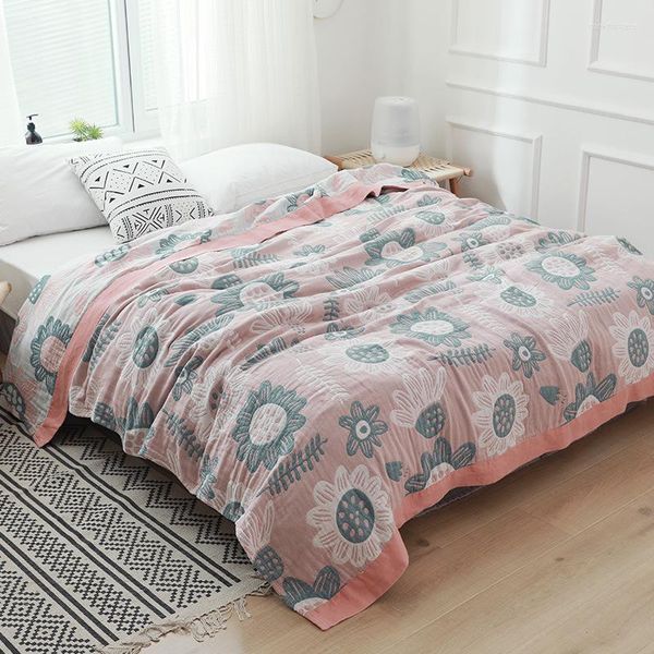 Decken Nordic Baumwolle Schlafzimmer Freizeit Bettdecke Sofa Bett Werfen Boho Gaze Weiche Sommer Klimaanlage Zwei Seiten Handtuch Decke