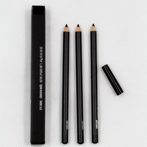 Crayon Eye Pencil Black Smolder Eyeliner Kohl mit Schachtel leicht zu tragen, lang anhaltende natürliche kosmetische Maquillage Eye Liner Pen