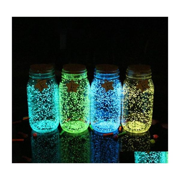 Party Dekoration 10g Diy Glow Kies Hochzeit Dekor Nagel Kosmetik Nachtleuchtender Sand Aquarium Aquarium Fluoreszierende Partikel Tropfen D Dhzkq