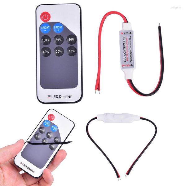 Controller 9 Tasten 12V-24V einfarbige LED-Controller mit Fernbedienungsdimmer für Streifen