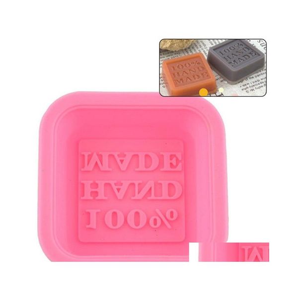 Moldes de cozimento moldes de sabão 100 feitos à mão Diy Sile Mods Mold Craft Art Bolo de arte rápida Drop Drop Home Garden Kitchen Dining Ba dhyyo