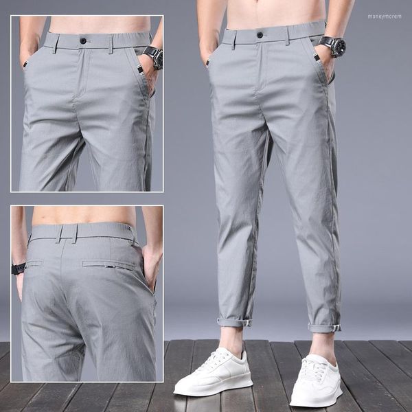 Pantaloni da uomo 2023 Estate Seta Ghiaccio Asciugatura Rapida Pantaloni Casual da Uomo Sciolti Versatili Sportivi Slim e Comodi Fat Thi