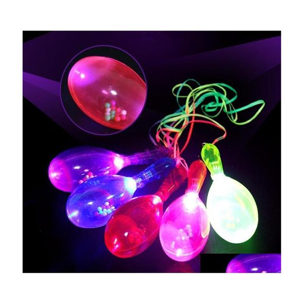 Decora￧￣o de festa 2021 LED LIGHT UP GLOWLOWLEND MARACAS CRIANￇAS PLINHING TROYS BAR CONCERTO KTV APORTES DE APENￇￕES RAVE GLOW Supplies Drop Deliver