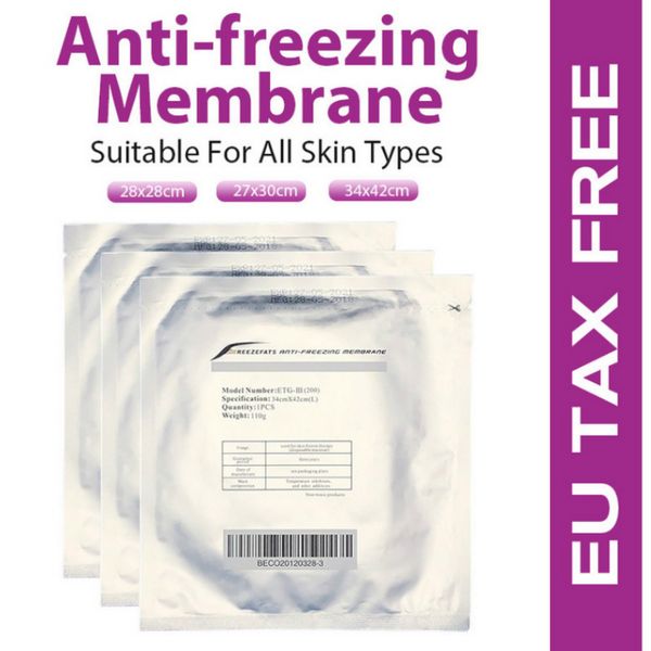 Acessórios de limpeza Membranas anticongelantes para criopólise crio antifreeze Membrana Crioterapia Gel Pad Freezefats 4 Choice 70g 110g Machi