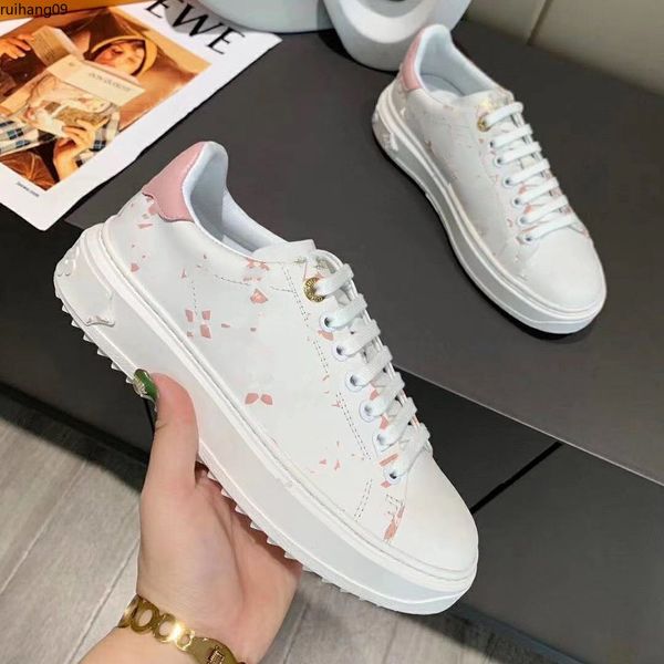 Black Lace Up Designer Comforto Pretty Girl Mulheres Casual Leather Shoes Men Womens Sneakers Extremamente Tamanho 35-45 Rh9188