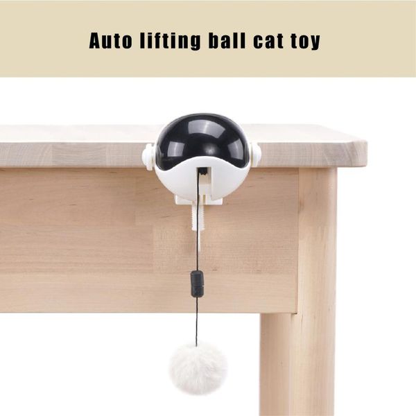 Toys de gatos interativos Games de captura de bola de levantamento automático Ferramenta de caça de brinquedos suaves para animais de estimação Animais interessantes