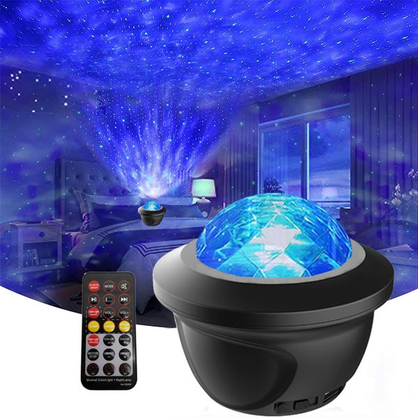 LED USB Night Light Galaxy Projector Starry Sky Children Weihnachtsgeschenke Hauszimmer Dekoration Musik Bluetooth Lautsprecher