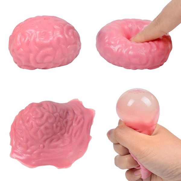 TPR Squishy Brain Fidget Toy Splat Ball Anti Stress Venting Balls Funny Squeeze Toys Stressabbau Dekompressionsspielzeug Angstabbau
