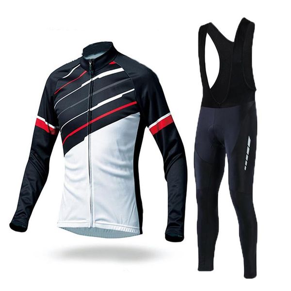 Rennsets 2023Pro Team Langes Radtrikot 9D Gel Pad Fahrradhosen Set Herren Atmungsaktive Fahrradbekleidung