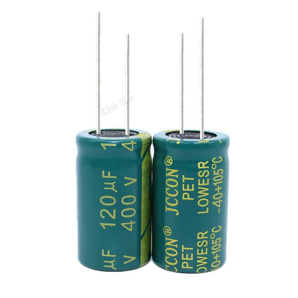 6 pz/lotto 400 V 120 UF ad alta frequenza a bassa impedenza 400 V 120 UF condensatore elettrolitico in alluminio formato 18*30 20% 105C
