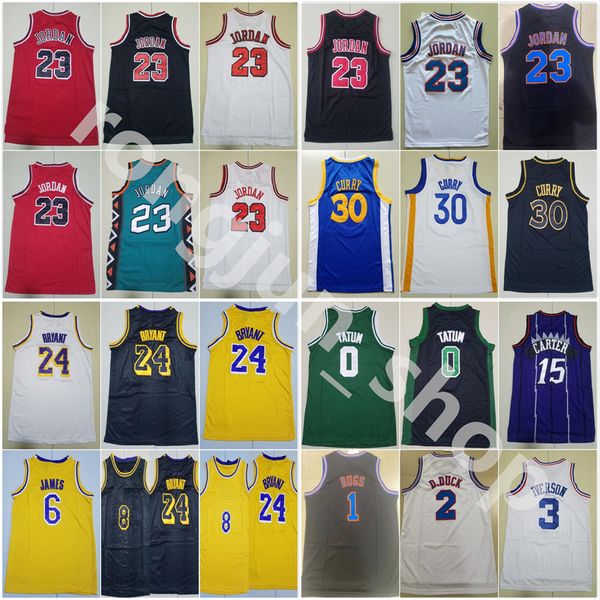 Maglia da basket giovanile Ja 12 Morant Jayson 0 Tatum Stephen 30 Curry LaMelo 1 Ball Dwyane 3 Wade Iverson James Vince 15 Carter Allen 3 Iverson Stitched S-XL