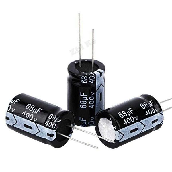 5PCS Higt qualità 400V68UF 16*25mm 68UF 400V 16*25 Condensatore elettrolitico