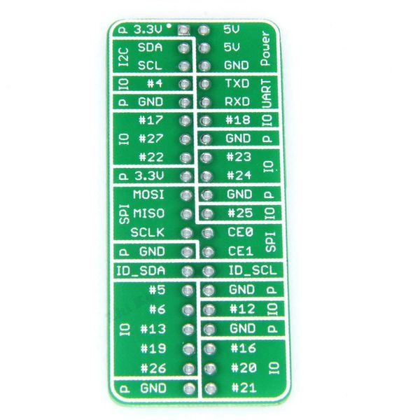 Scheda di riferimento GPIO V1.0.0 per Raspberry Pi Modello B aggiungi /Pi 2/Pi 3