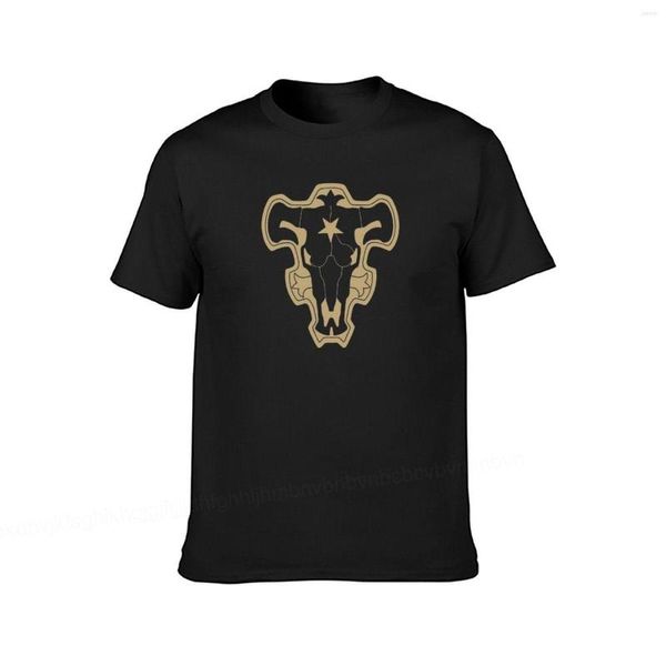 Magliette da uomo Black Bulls Art Men Tshirt Casual Top Cotone Moda manica corta Girocollo Tee T-shirt Felpa Abbigliamento