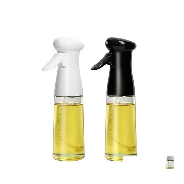 Bottiglie di imballaggio Mtifunction Flacone spray per olio alimentare da 200 ml a prova di perdite Spruzzatore per nebulizzazione fine per oliva da cucina per cucinare Goccia barbecue Consegnare Otucd