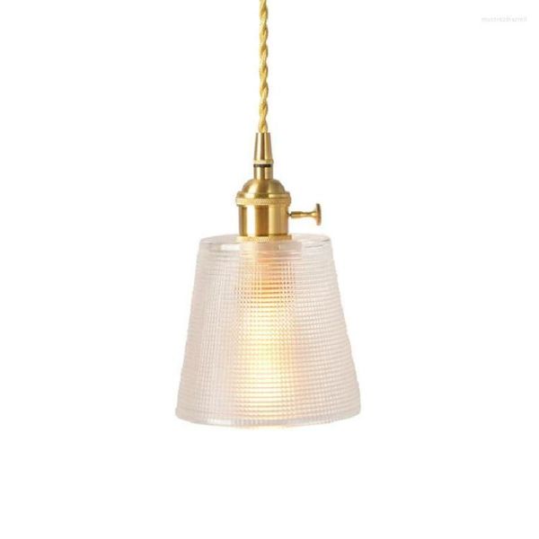 Pendelleuchten LukLoy Nordic Light Glas Hängelampe Nachttischlampen Retro Café Beleuchtung Esszimmer